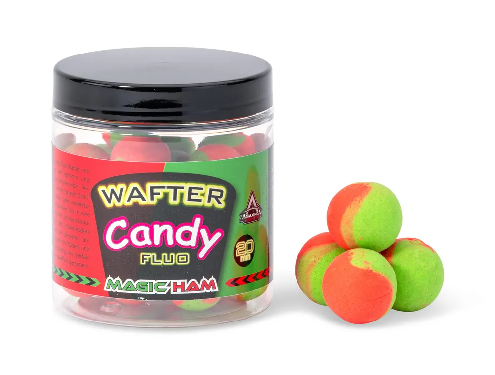Op = Op ANACONDA Candy Fluo Wafter 20mm Magic-Ham / Fűszeres sonka / 90g