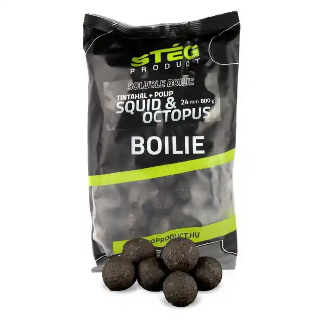 Betaalbaar Stég Soluble Boilie 24mm 800g Squid & Octopus