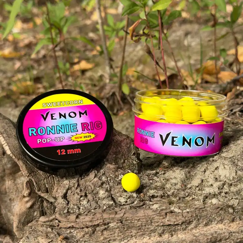 Feedermánia Venom Ronnie Rig Pop-Up 12 mm Sweetcorn Laatste Versie