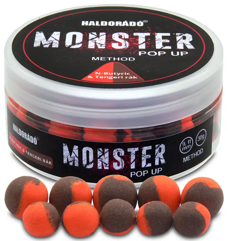 HALDORÁDÓ MONSTER Pop Up Method 9, 11 mm - Vajsav & Tengeri rák Gereduceerde Prijs