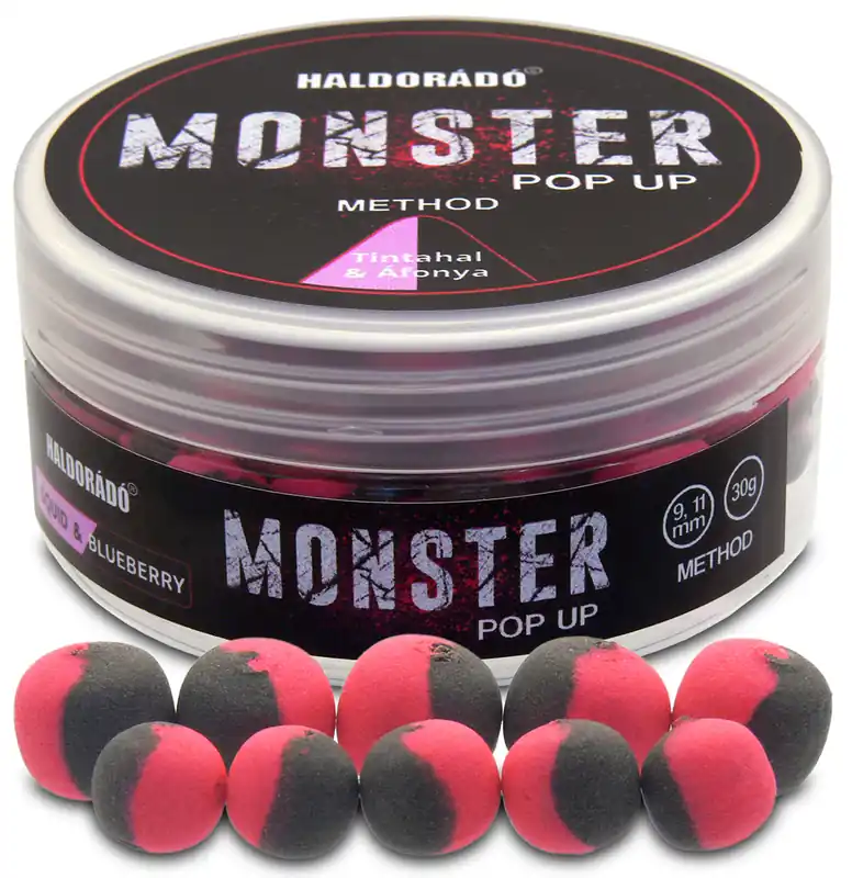 Beperkt Aanbod Haldorádó MONSTER Pop Up Method 9, 11mm - Tintahal & Áfonya