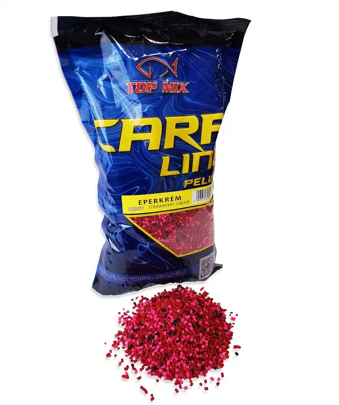 Exclusieve Aanbieding TOP MIX Carp Line Micro etető pellet Eperkrém