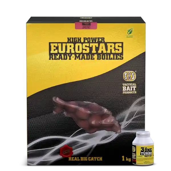 Beperkte Voorraad SBS Eurostar Ready-Made Boilies + 50 ml 3 in One Turbo Bait Dip (Tutti Frutti, Sweet, 20 mm, Eurostar)