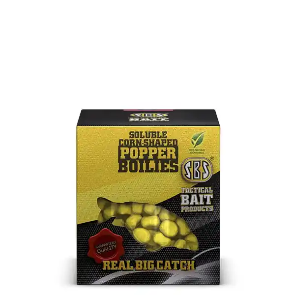 SBS Soluble Corn Shaped Popper Boilies 8, 10mm Squid & Octopus 20g Meest Verkocht
