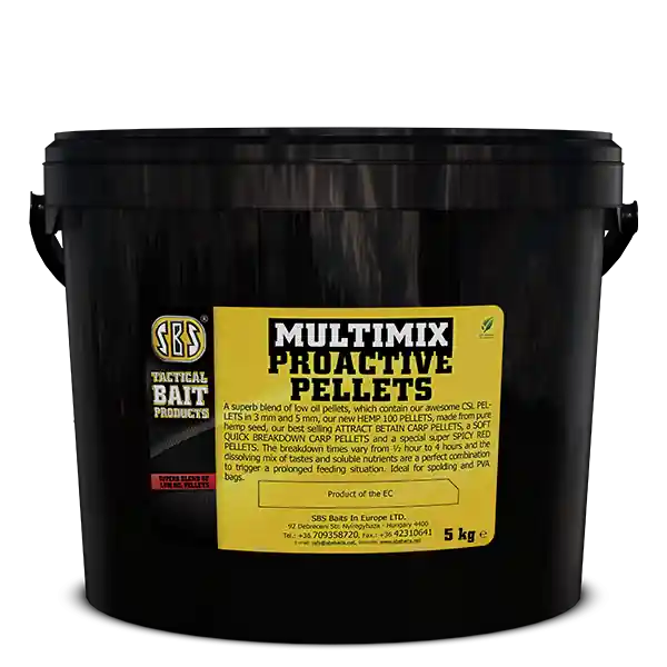Beperkte Voorraad SBS Multimix Proactive Pellets (Mixed, 3-6 mm, 10 minutes-4 hours)