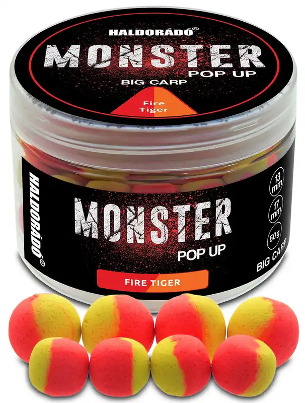 Favoriet Haldorádó MONSTER Pop Up Big Carp 13, 17 mm - Fire Tiger
