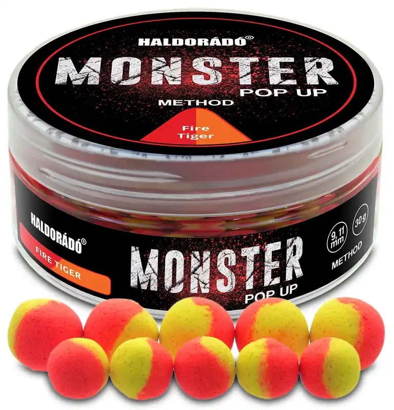 Haldorádó MONSTER Pop Up Method 9, 11 mm - Fire Tiger Lage Kosten