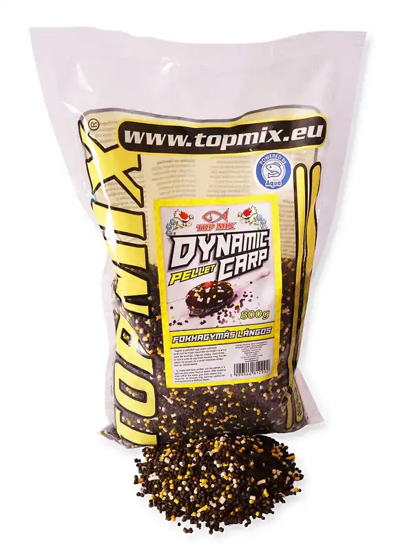 Hoge Kwaliteit TOP MIX Dynamic Carp etető pellet, Fokhagymás lángos