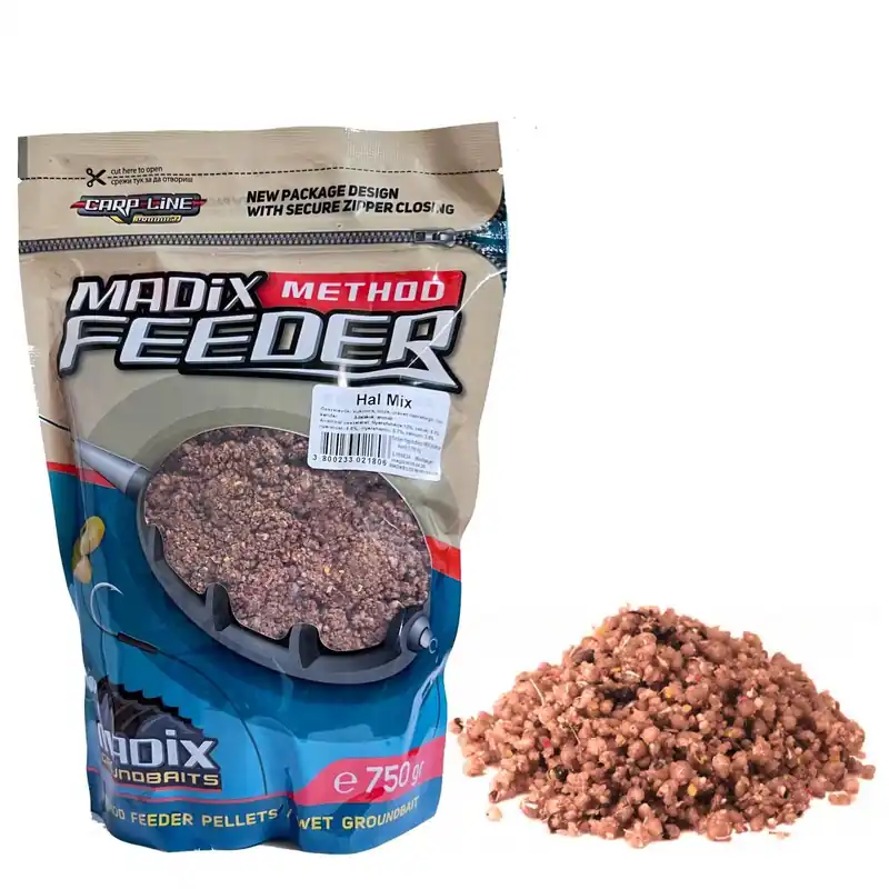 MADIX METHOD FEEDER ELŐREGYÚRT PIKÁNS HAL MIX 750G Direct Beschikbaar