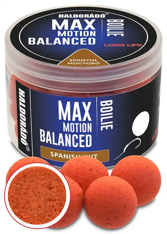 HALDORÁDÓ MAX MOTION Boilie Balanced 20 mm - Spanyol Mogyoró Gratis Retour