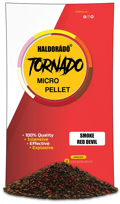 Seizoensaanbieding Haldorádó Tornado Smoke Micro Pellet - Red Devil