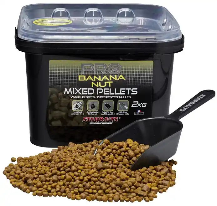 Beperkte Voorraad Starbaits Pellet Mixed Pro Banana Nut 2kg
