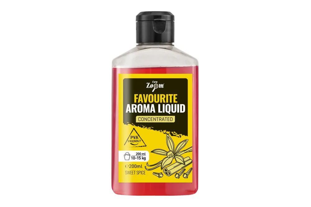 CarpZoom Favourite folyékony aroma, édes fűszeres, 200ml Dagaanbieding