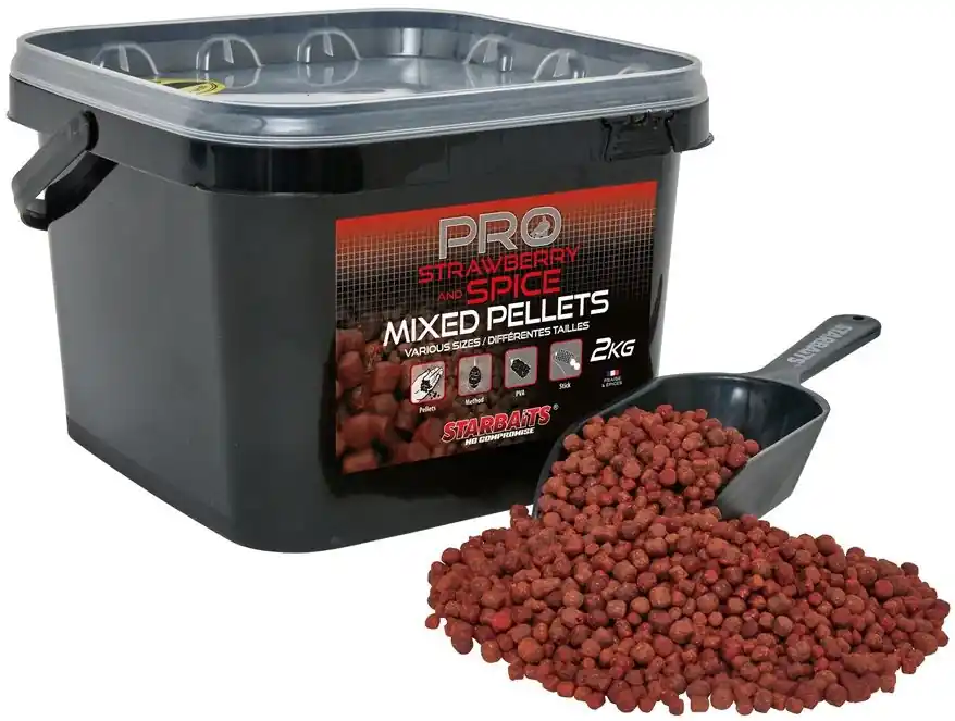 Starbaits Pellet Mixed Pro Strawberry Spice 2kg Superprijs