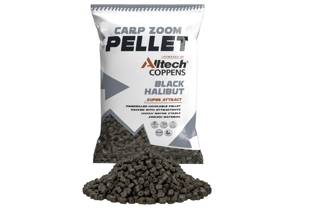 Beperkte Voorraad CZ Black Halibut Pellet, 8 mm, halibut, 800 g