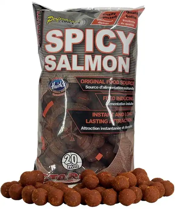 Hoge Kwaliteit Starbaits Boilies Spicy Salmon 2kg 14mm
