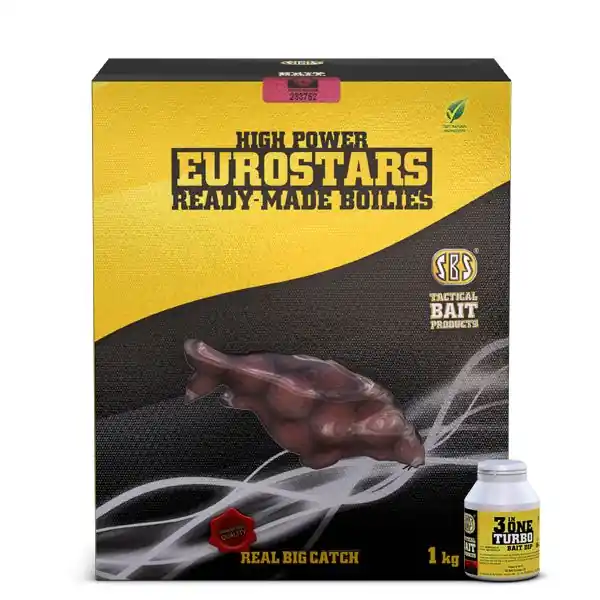 Korting SBS Eurostar Boilies+50ml Bait Dip Squid&O. 1kg