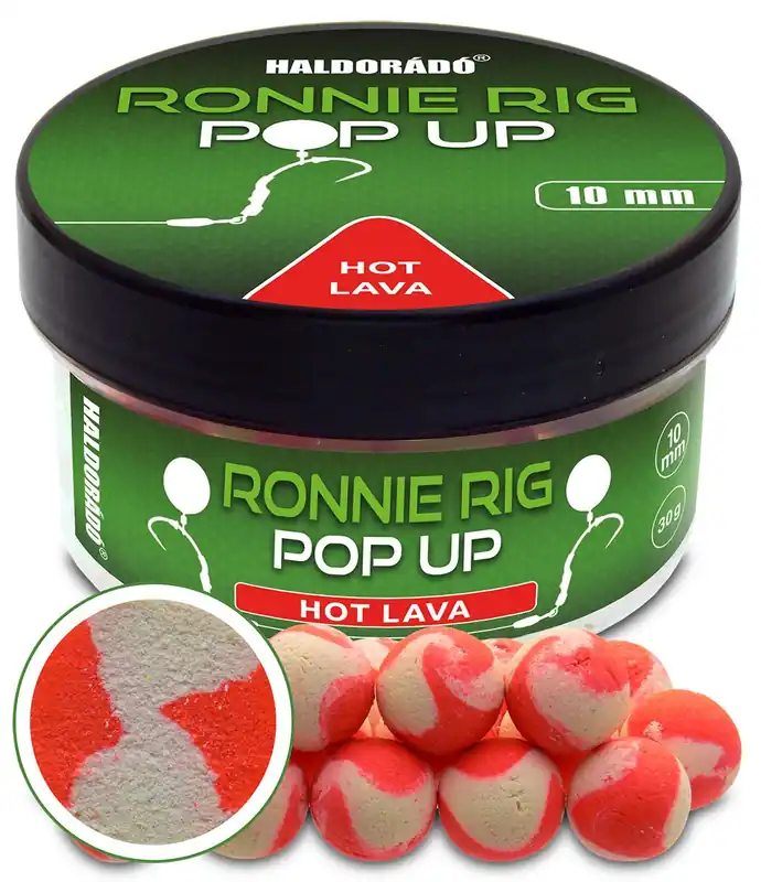 Gereduceerde Prijs Haldorádó Ronnie Rig Pop Up - Hot Lava 10 mm
