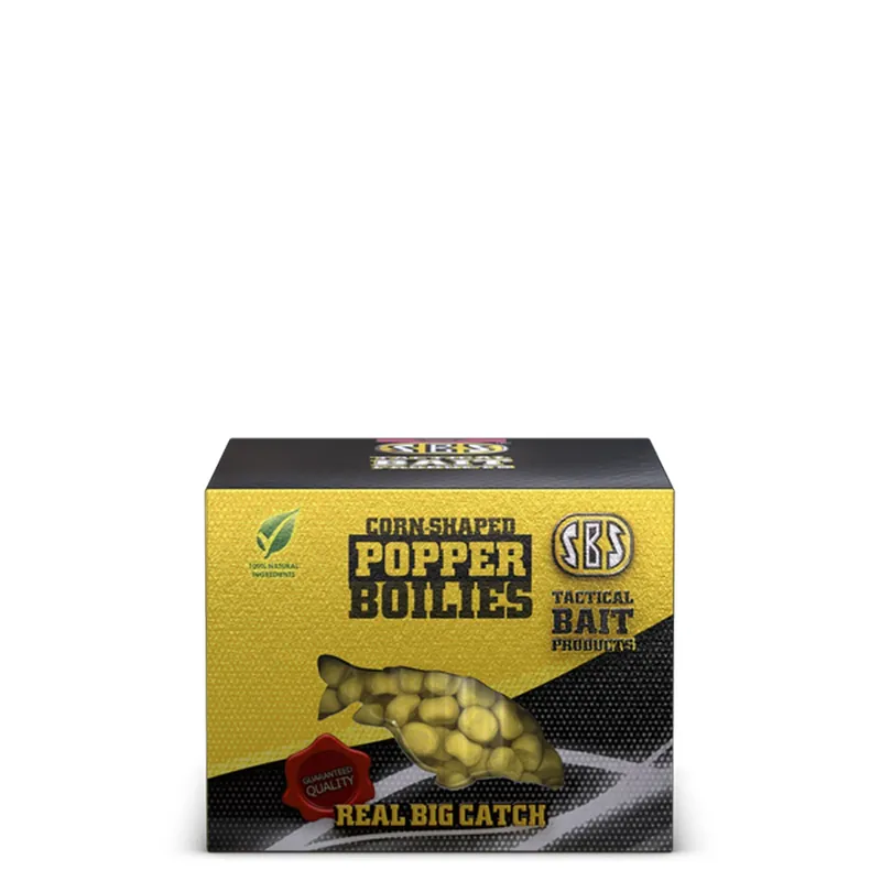 Corn Shaped Popper Boilies Peach 40g/8-10mm Merkproduct