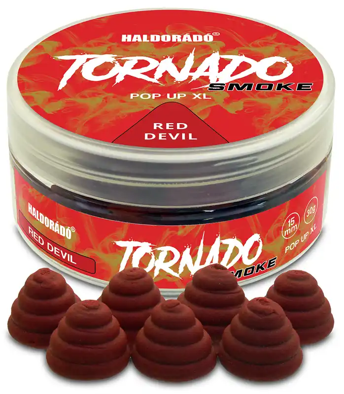 Haldorádó TORNADO Smoke Pop Up XL 15 mm - Red Devil Tijdelijk Beschikbaar