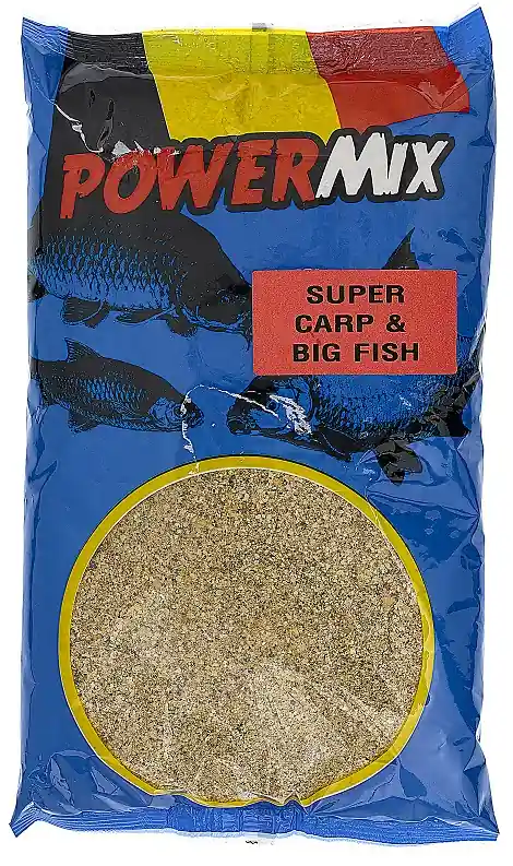 Mondial-F Etetőanyag Powermix Super Carp Big Fish (ponty-eper) 1kg Favoriet