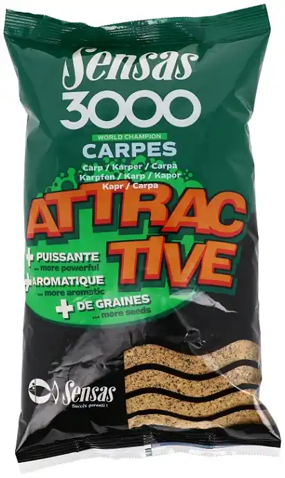 Koop Vandaag Sensas Etetőanyag 3000 Attractive Carp (ponty) 1Kg