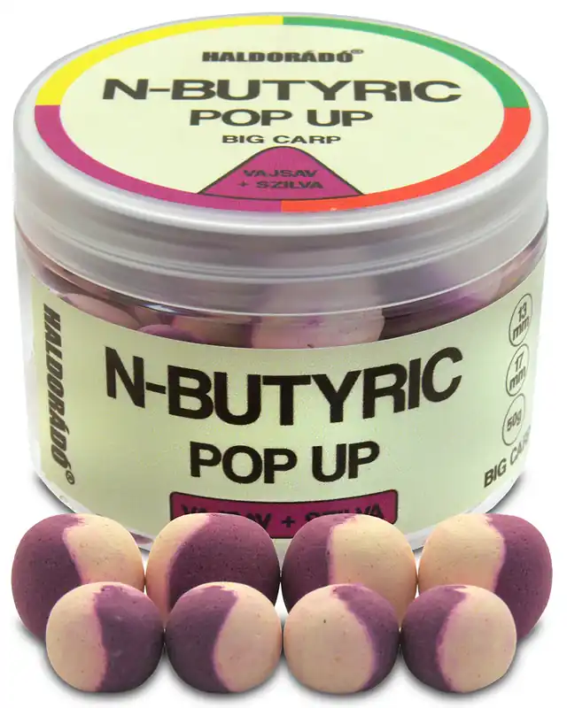 Superprijs Haldorádó N-Butyric Pop Up Big Carp 13, 17mm - Vajsav + Szilva