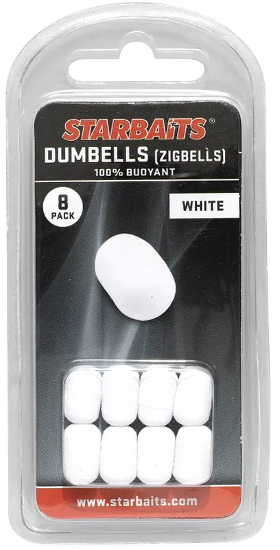 Fabrieksprijs Starbaits Dumbells fehér (lebegő csali) 8db