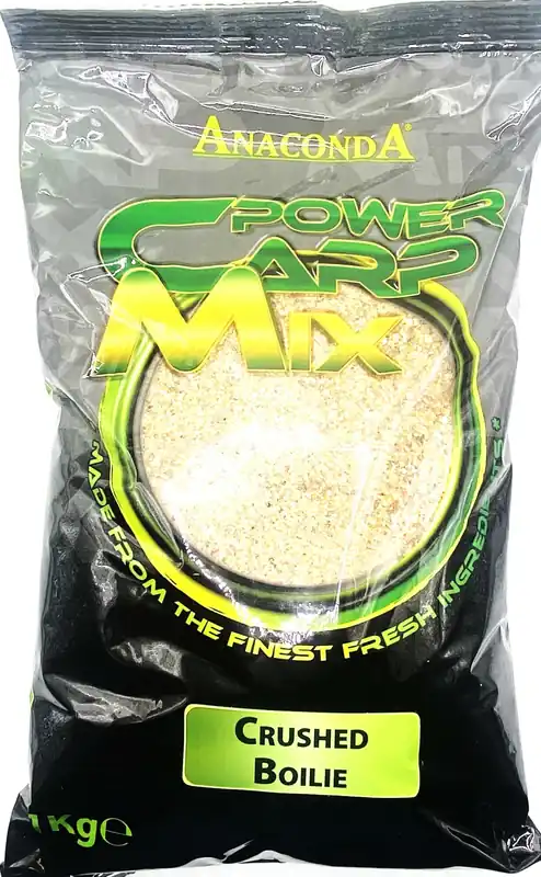 Beperkte Voorraad ANACONDA Power Carp Mix Crushed Boilies/ Halas-fűszeres 1kg