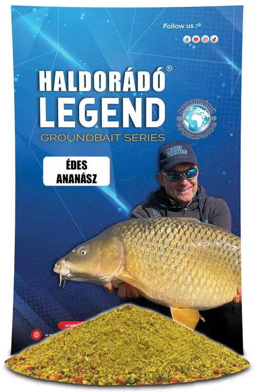 Direct Verzonden Haldorádó LEGEND Groundbait - Édes Ananász