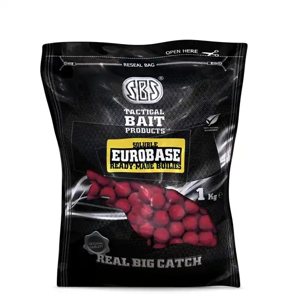 Gecertificeerd SBS Eurobase Ready-Made Boilies Fűszeres 24 mm 1 Kg Soluble