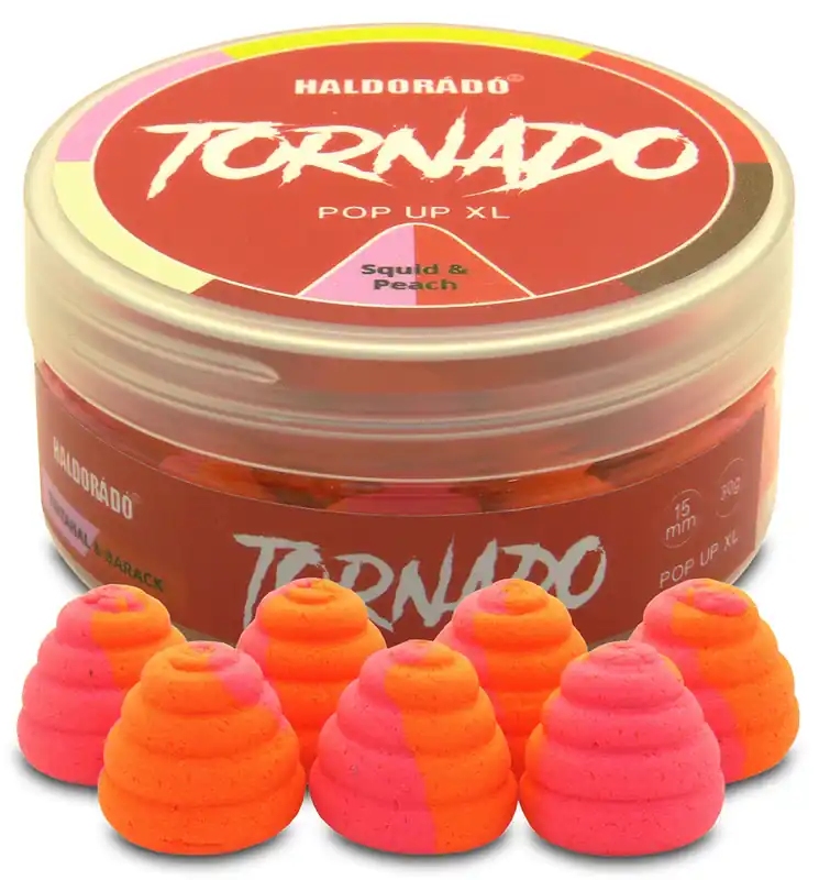 Premium Haldorádó TORNADO Pop Up XL 15mm - Tintahal & Barack