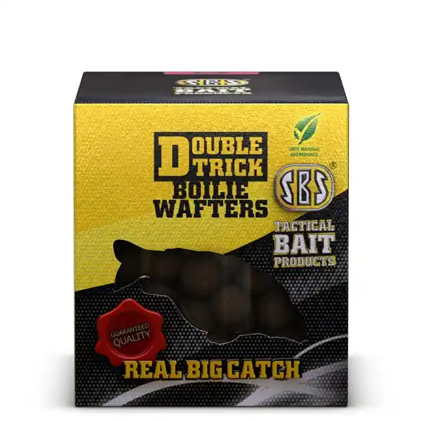 Bestel Nu SBS Double Trick Boilie Wafters 20mm 150 Gm Tuna&Black Pepper