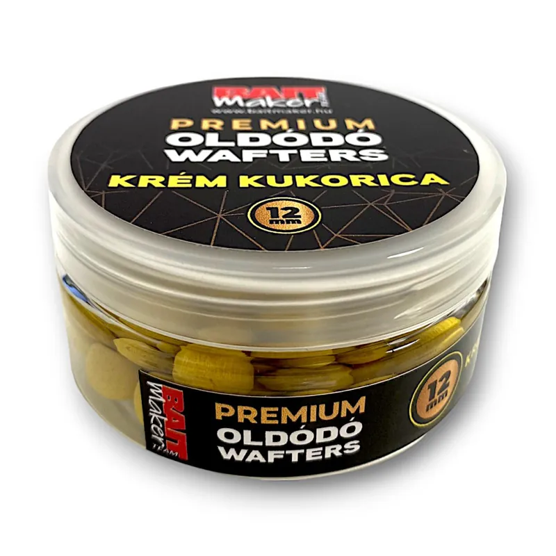 Uitverkoop BAIT MAKER Premium Oldódó Wafters 12 mm Krém Kukorica 30 g