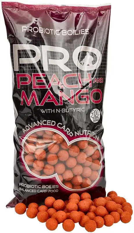 Gecertificeerd Starbaits Boilies Pro Peach & Mango 2kg 20mm