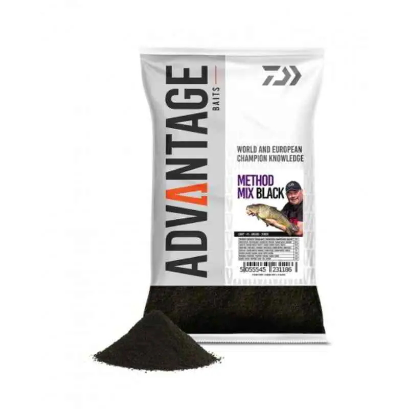 Daiwa Advantage etetőanyag (method mix black, 1kg) Must-Have
