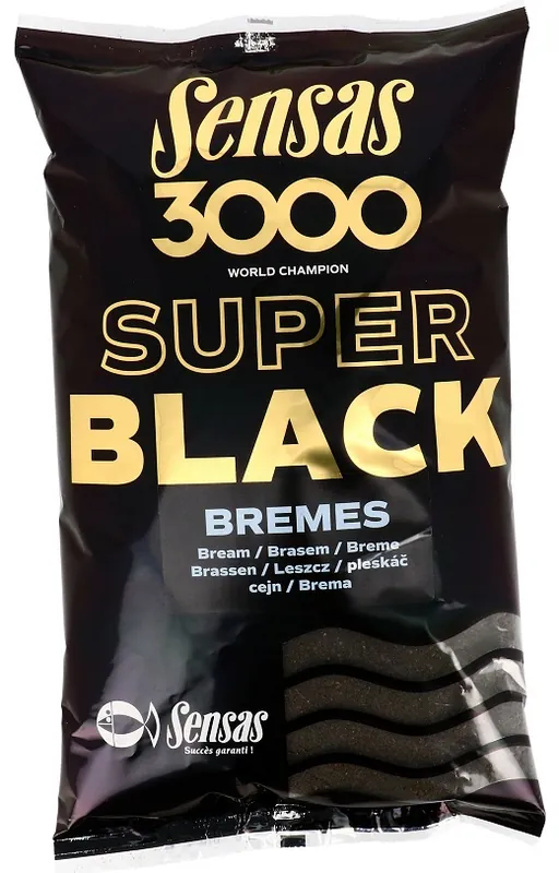 Meest Verkocht Sensas Etetőanyag 3000 Super Black (Dévér-fekete) 1kg