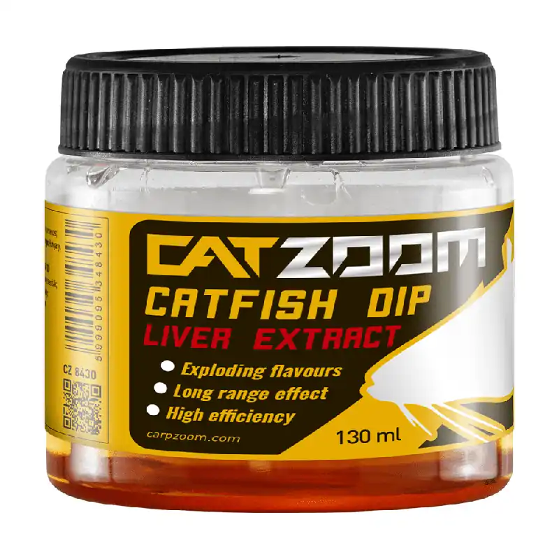Catzoom Catfish Dip aromafolyadék, májkivonat, barna, 130 ml Uitverkoop