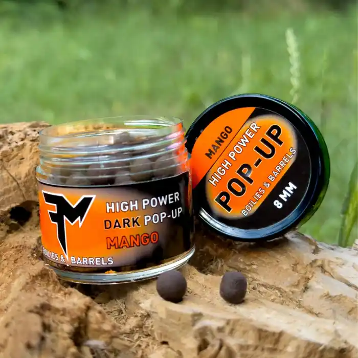 Bestseller Feedermánia HIGH POWER DARK POP-UP BOILIES & BARRELS 8 MM MANGO