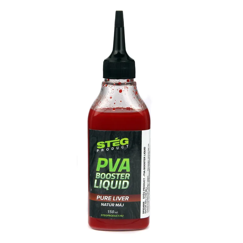 Stég PVA Booster Liquid 150ml - natúr máj Direct Beschikbaar