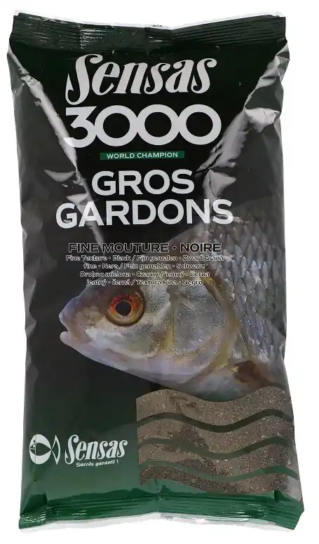 Lage Kosten Sensas Etetőanyag 3000 Gros Gardons Noire Fine Mouture (nagy bodorka fekete finom) 1kg