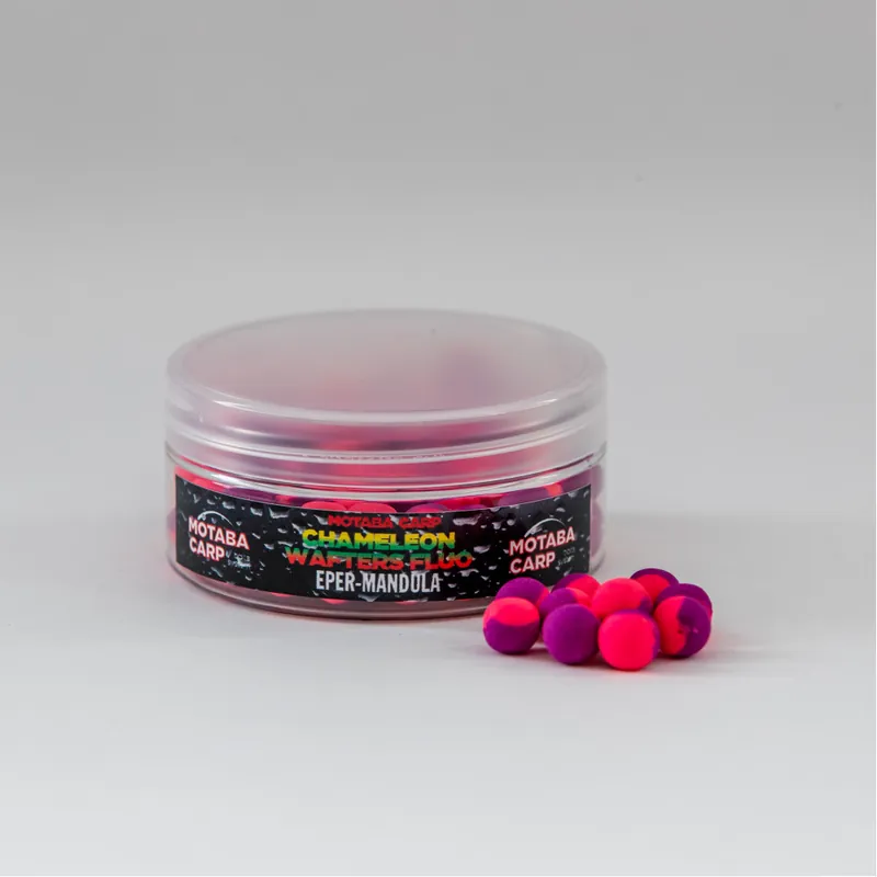 Motaba Carp Wafters Chameleon Fluo Eper-mandula 10mm 40g Koop Vandaag