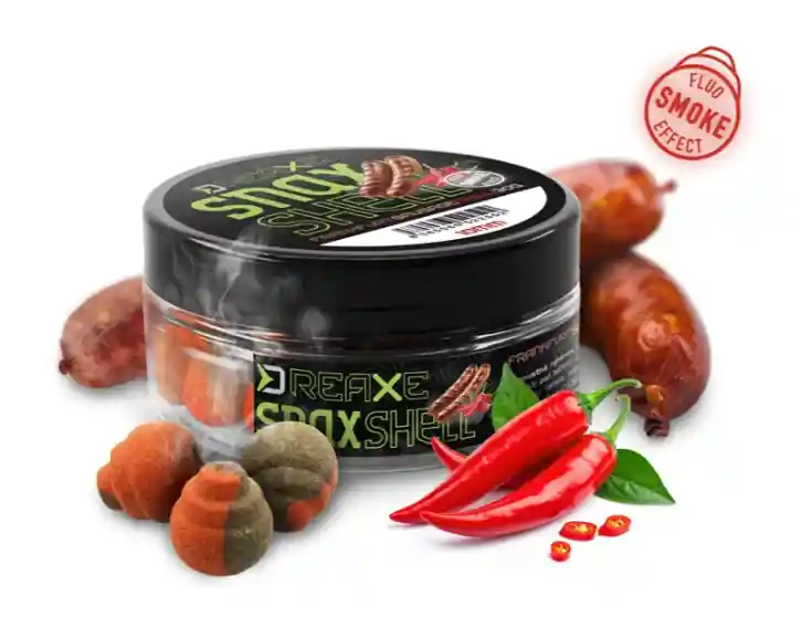 Betaalbaar Delphin D SNAX SHELL csali 14mm/30g (Frankfurti virsli - Chili /wafters/oldódó)