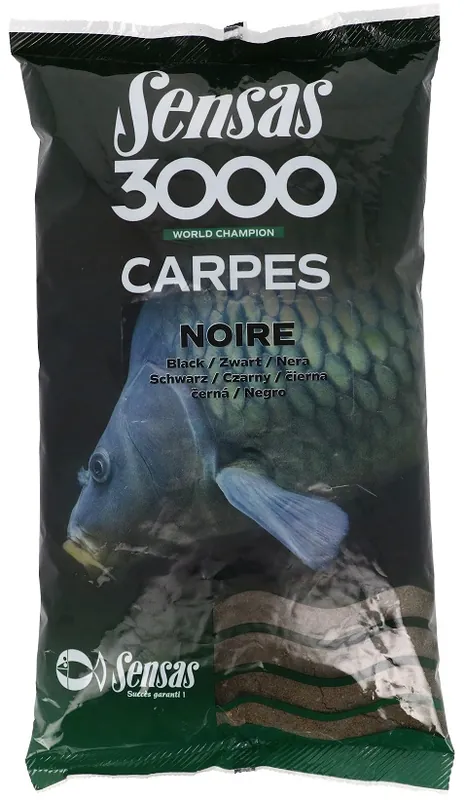 Sensas Etetőanyag 3000 Carpes Noir (ponty-fekete/hideg víz) 1kg Seizoensaanbieding
