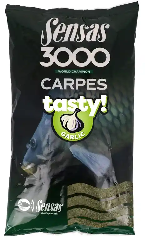 Sensas Etetőanyag 3000 Carp Tasty Garlic (ponty fokhagyma) 1kg Voordeelprijs