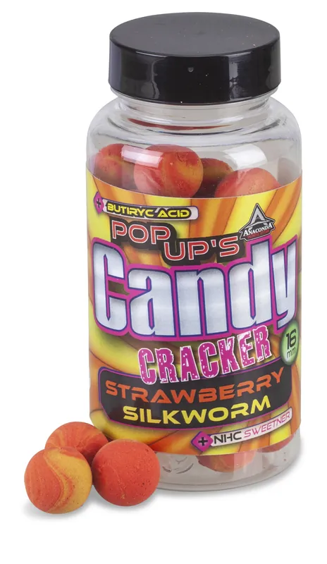 Gecertificeerd ANACONDA Candy Cracker Pop Up Strawberry-Silkworm / Eper-Selyemhernyó/ 14mm