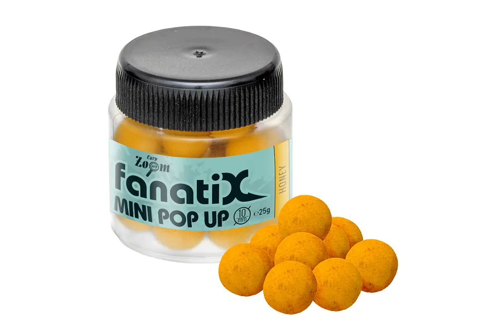 Seizoensaanbieding CarpZoom Fanati-X Mini Pop Up horogcsali, 10mm, méz, 25g
