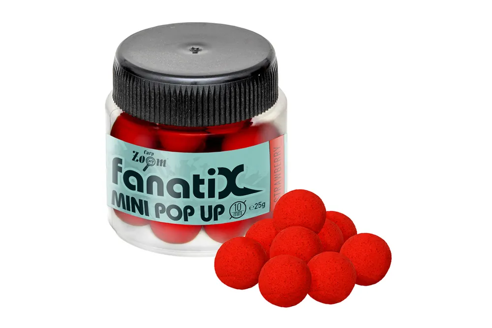 CarpZoom Fanati-X Mini Pop Up horogcsali, 10mm, eper, 25g Gratis Retour