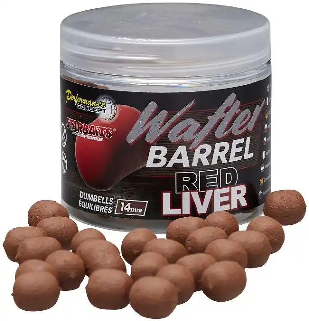 Seizoensaanbieding Starbaits Wafter Red Liver 14mm 50g
