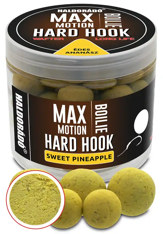 Nieuw Haldorádó MAX MOTION Boilie Hard Hook Wafter 16, 20 mm - Édes Ananász